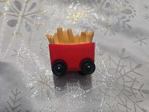 Vintage Fisher-Price Little People McDonald's Fry Cart Wagon Car French Fries