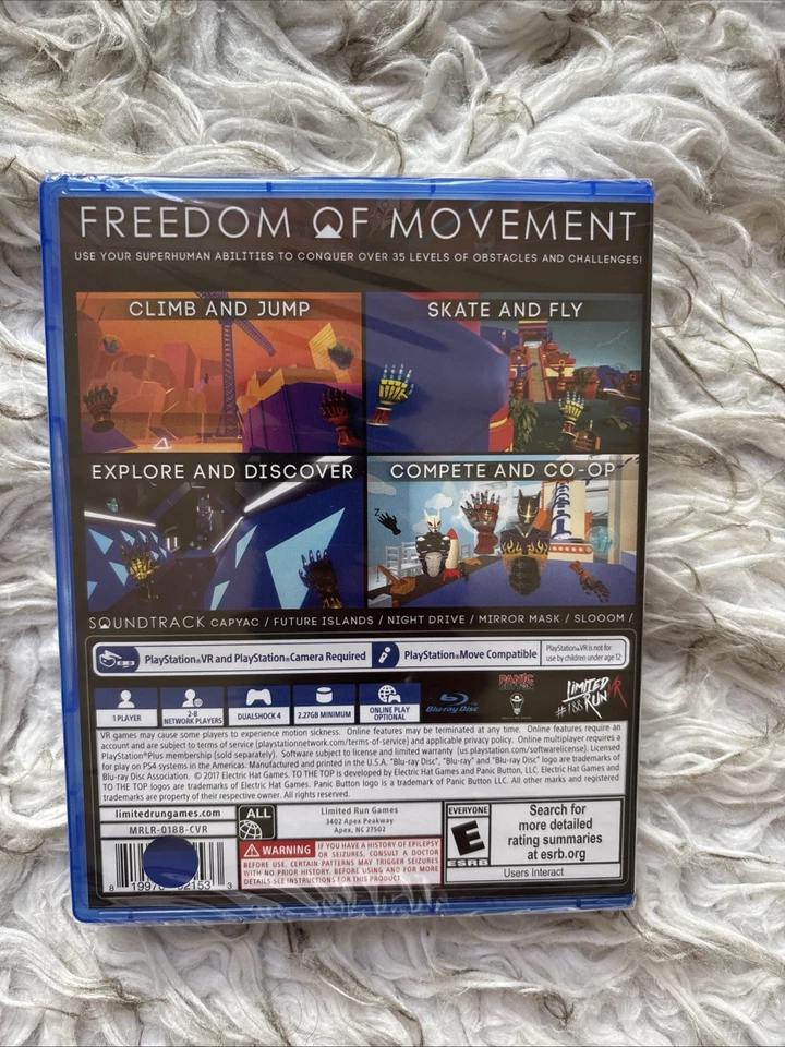 To The Top (PSVR/Playstation 4, 2017) LRG #188 New Factory Sealed Promo Copy - Image 2 of 2