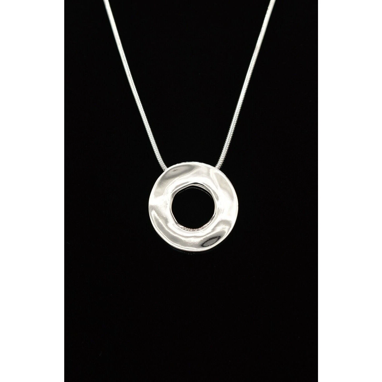 Givenchy Collana Vintage Ciondolo Catena Serpente Argento Grossa Firmata Anni 80 Bin2C