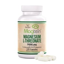 Magtein Magnesium L-Threonate 2000mg by Double Wood - 100 Capsules 0.05 per thousand milligrams