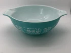 1950s Pyrex Amish Butterprint Turquoise Cinderella Mixing Bowl 444