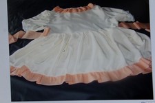 adult baby, sissy, crossdresser  white satin dress and free