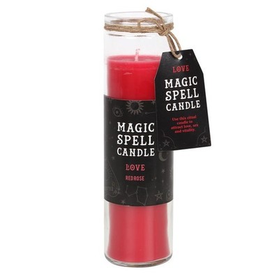 Rose 'Love' Spell Tube Kerze