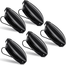 Cinco Soportes Visera Auto Coche Gafas de Sol Clip Tarjeta Accesorios Negro