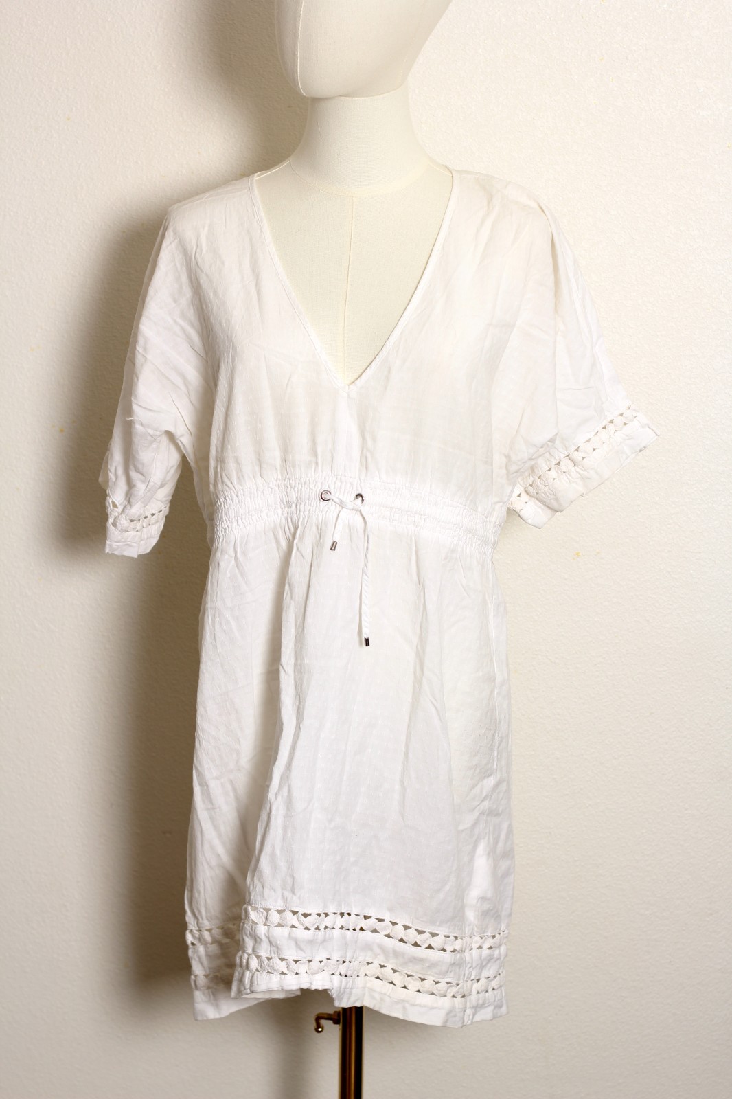 Athleta Coast to Coast mini dress pool or beach cover up women size XS white