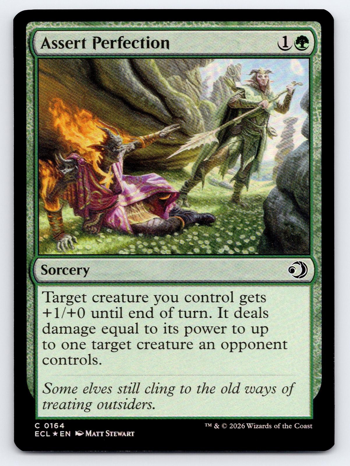 Assert Perfection 164 Common Lorwyn Eclipsed Magic: The Gathering Foil Near Mint