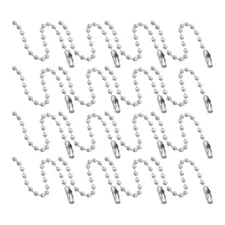  100 Pcs Hanging Chain Diy Keychain Supplies Ball Chains Connectors Keychains