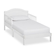 Dream On Me Sydney Toddler Bed in White, Greenguard Gold Certified, JPMA