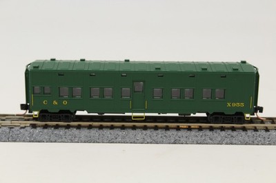 N Scale Micro Trains 116030.2 Troop Sleeper Car C&O X955 Green