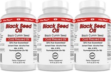 3 Pack Vita Plus Black Seed Oil 16 OZ