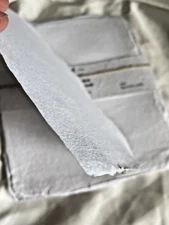 Handmade Recycled Paper – A5  White – Medium Weight (Set of 5 sheets)