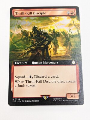 Thrill-Kill Disciple - PIP 0394 - MTG Magic the Gathering Fallout Extended Art