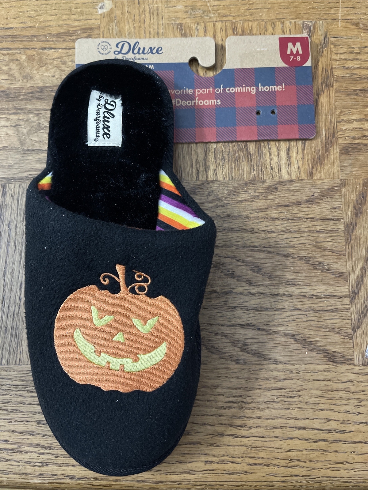 SAOLA Pantofola di Halloween da donna deluxe taglia 7 8 SOLO PANTOFOLA DESTRA