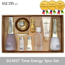 SU:M37 Time Energy 3pcs Special Set Anti Aging Moisturizing 8 Items K-Beauty
