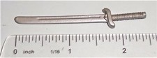 BIN A40 GI JOE Accessory Silver / Bronze Long Sword 2004 Snake Eyes V17 MO23C