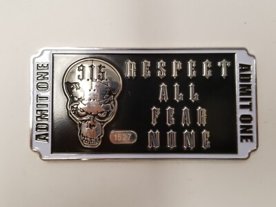 Brotherhood Challenge Coin 20 Years - Respect All Fear None Serialized