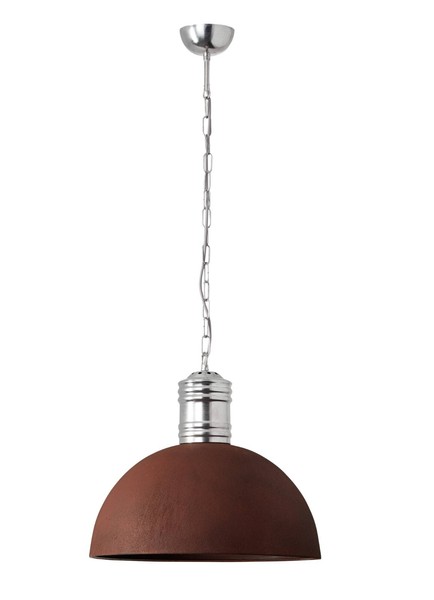 Led Pendel Leuchte Esszimmer Deckenleuchte HäNgelampe Rostfarben Metall E27-image