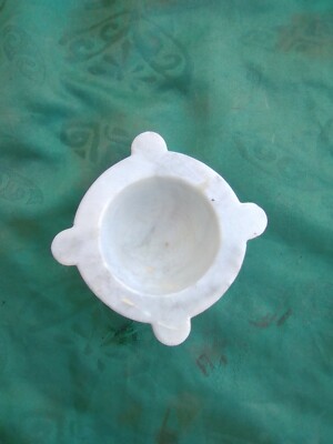KLEINER MARMORMÖRSER INTAKT MASSE 12X7 CM