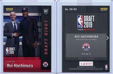 2019-20 Panini Instant Rui Hachimura RC Draft Day Night 1st Rookie Wizards Japan