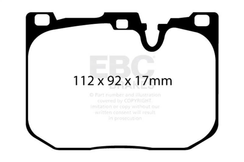 EBC FITS 14+ BMW i8 1.5 Turbo/Electric Yellowstuff Front Brake Pads ebcDP42130R