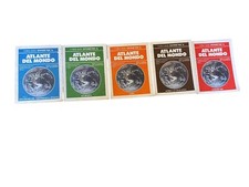 Lot 5 volumes « Atlas du Monde » De Agostini 1985 - Géographie, Economie, Pol...
