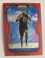 2020 Panini Prizm Football A.J. Epenesa Buffalo Bills Red Wave 044/149 RC #313!