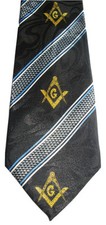 Brand new Masonic Square Compass Mens Necktie Religious Neck Tie