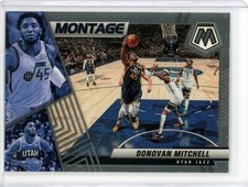 2021-22 Panini Mosaic Donovan Mitchell Montage #20 Utah Jazz