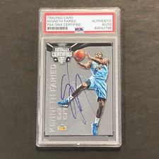 2014-15 Panini Totally Certified #72 Kenneth Faried Signed AUTO PSA Slabbed Nugg