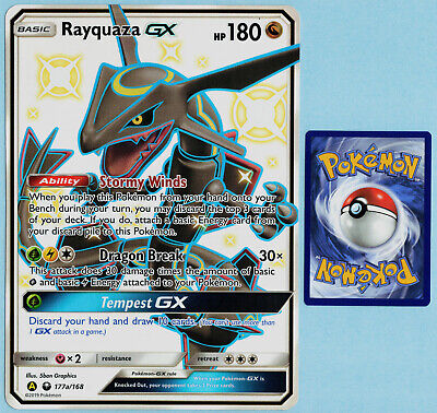 Carta Pokémon Rayquaza Gx Versão Extragrande (Jumbo) Original