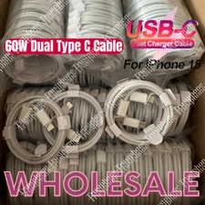 For iPhone 15 Pro Max USB-C to USB-C Cable Fast Charger lot Type C Charging Cord