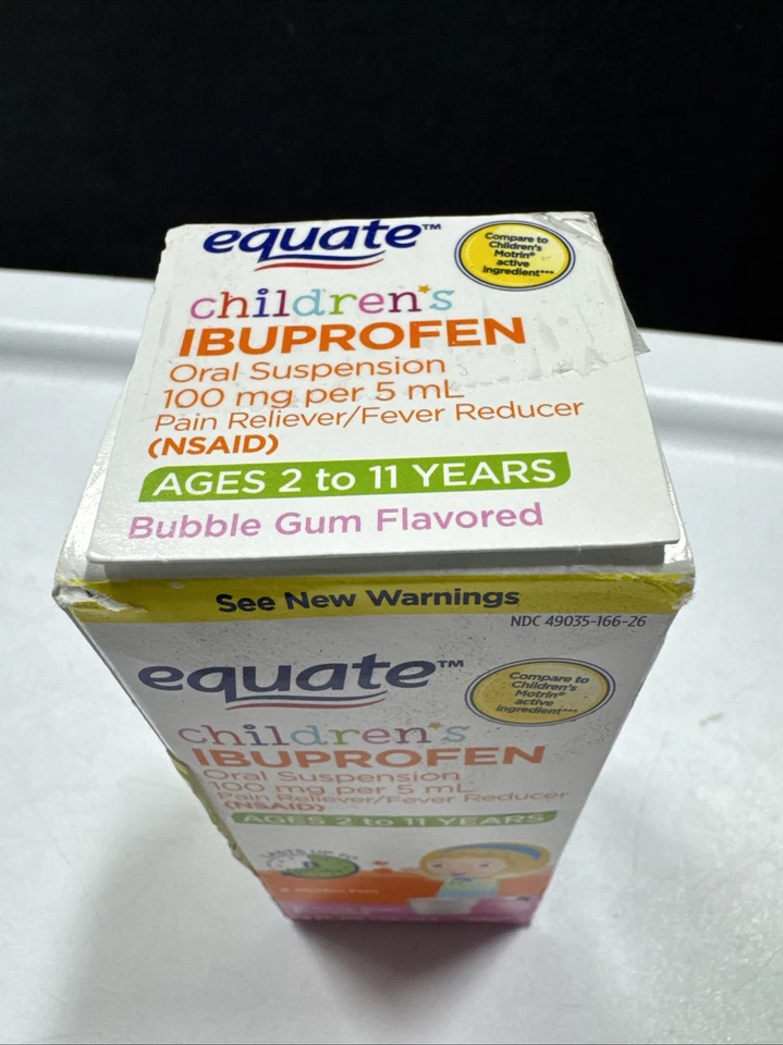 Equate Children’s Liquid Ibuprofen•4 Floz•Bubble Gum•8 HR Relief•Exp 10/2025 - Image 2 of 4