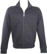 Michael Kors Mens Front Full Zip Logo Cotton Sweatshirt Small , Black NWT 128