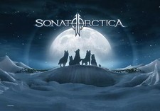 Sonata Arctica Iced Wolves Posterfahne Flagge Poster NEU & OFFICIAL 