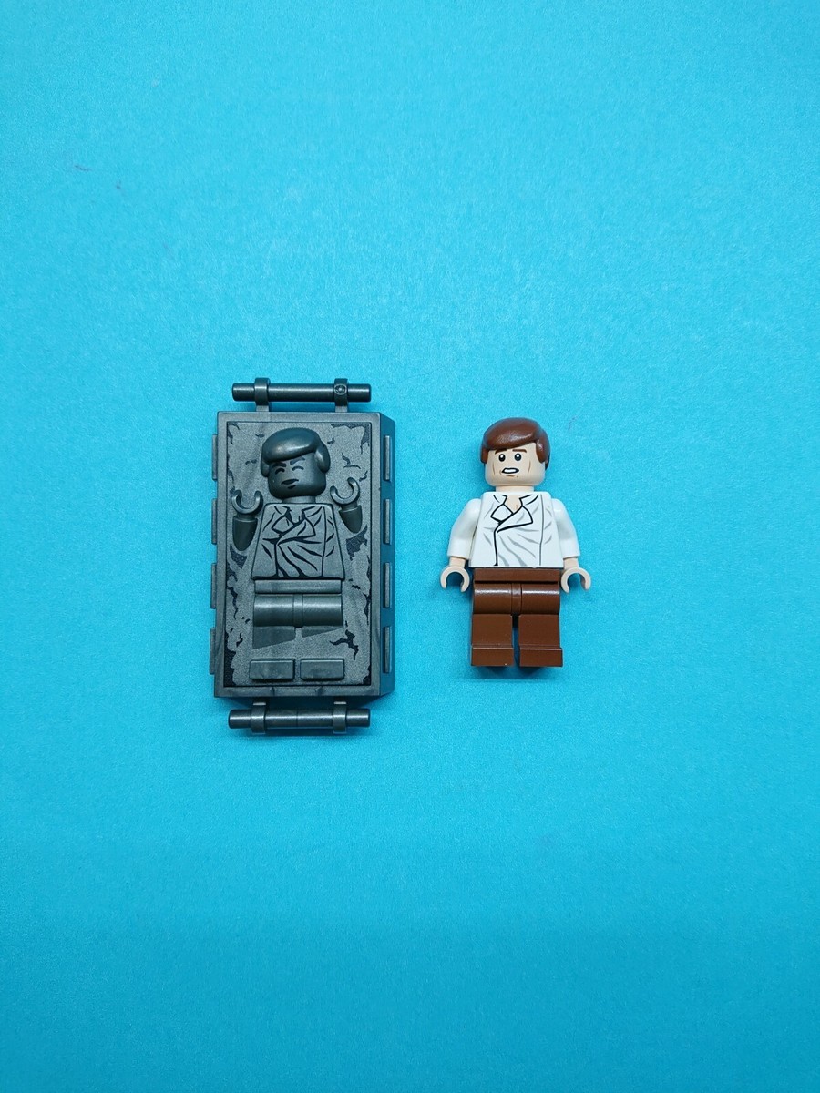 Lego Star Wars Lot Minifigures Han Solo Brown Legs in Carbonite 75060  (v2)!