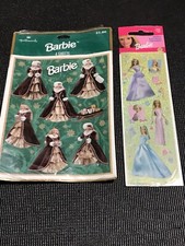 Vintage 1996 Hallmark Christmas Holiday Barbie Stickers  Sandylion Lot - NEW