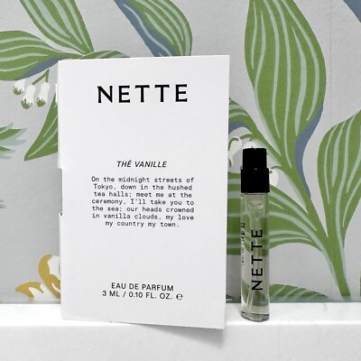 Nette The Vanille Eau De Parfum 3ml/0.10 fl. oz. Sample Spray New On Sample Card