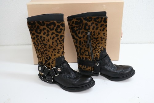 leopard motorcycle boots