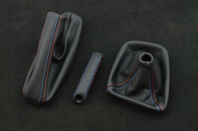 BMW E32 boots leather boots set ebrake handle INDIVIDUAL Mstitch gaiters NAPPA