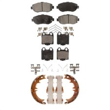 For Lexus GS300 SC430 IS300 GS400 Front Rear Ceramic Brake Pads Parking Shoe Kit