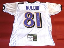 ANQUAN BOLDIN AUTOGRAPHED BALTIMORE RAVENS JERSEY AASH