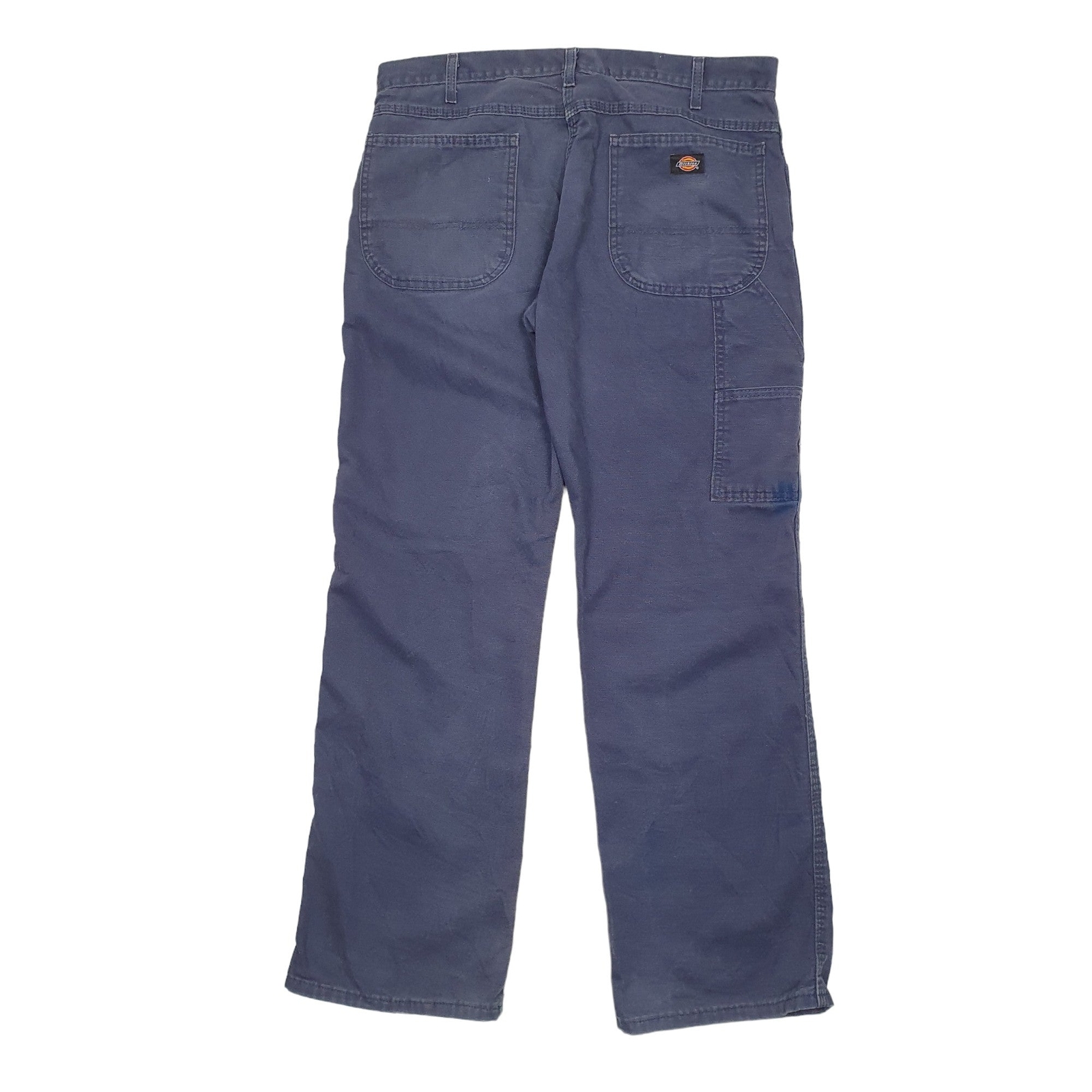 DICKIES Carpenter Workwear Trousers Cotton Navy Mens W38 L32 image 3