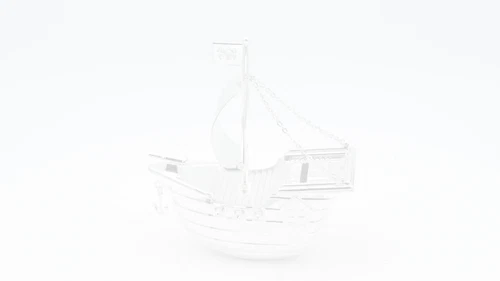 Hucha Barco Pirata Hucha Infantil Plateada Caja De Dinero Regalo - Vídeo 1 de 1