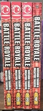 Battle Royale Set Manga By Kushun Takami / Masayuki Taguchi Vol 1, 2, 3, 4 OOP 