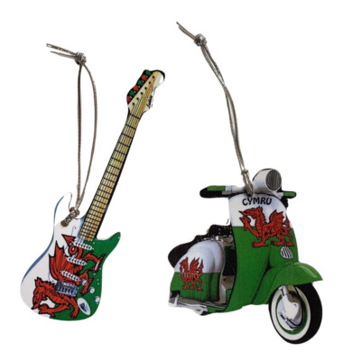 Walisischer Christbaumschmuck - 2er Set - Welsh Gifts G26/MS15-D