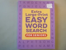 Extra Large Print Easy Word Search for Seniors by Rockridge Press