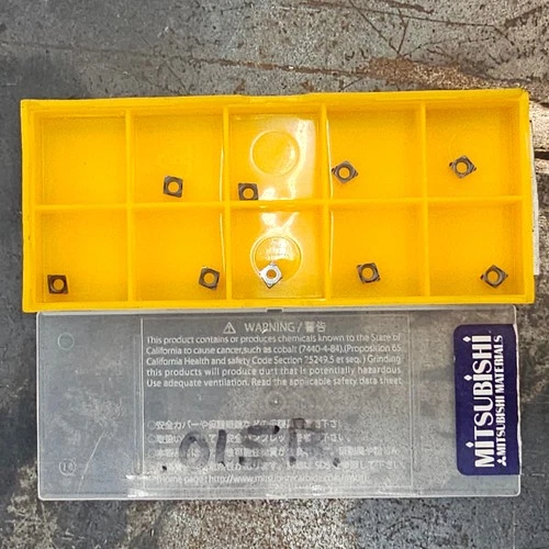 Qty 9 Mitsubishi CCGT 03S104 CCGT03S104L-F VP15TF Grade Carbide Inserts