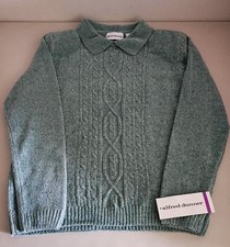 Alfred Dunner Shelter Island Seafoam Green Sweater (New w/Tags) (Size S)