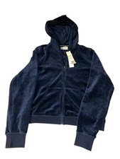 Juicy Couture Velour Hoodie Regal Blue XL