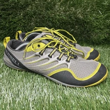 Merrell Barefoot Trail Glove running shoes in grey and Green US Men's Size 13